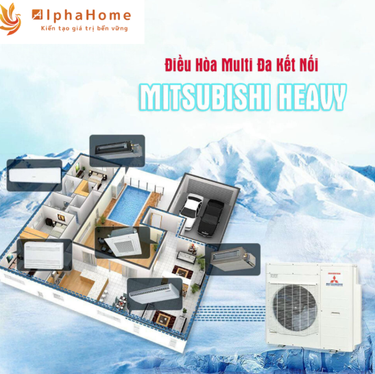 5 Ưu điểm khiến điều hòa Multi Mitsubishi Heavy được lựa chọn cho chung cư